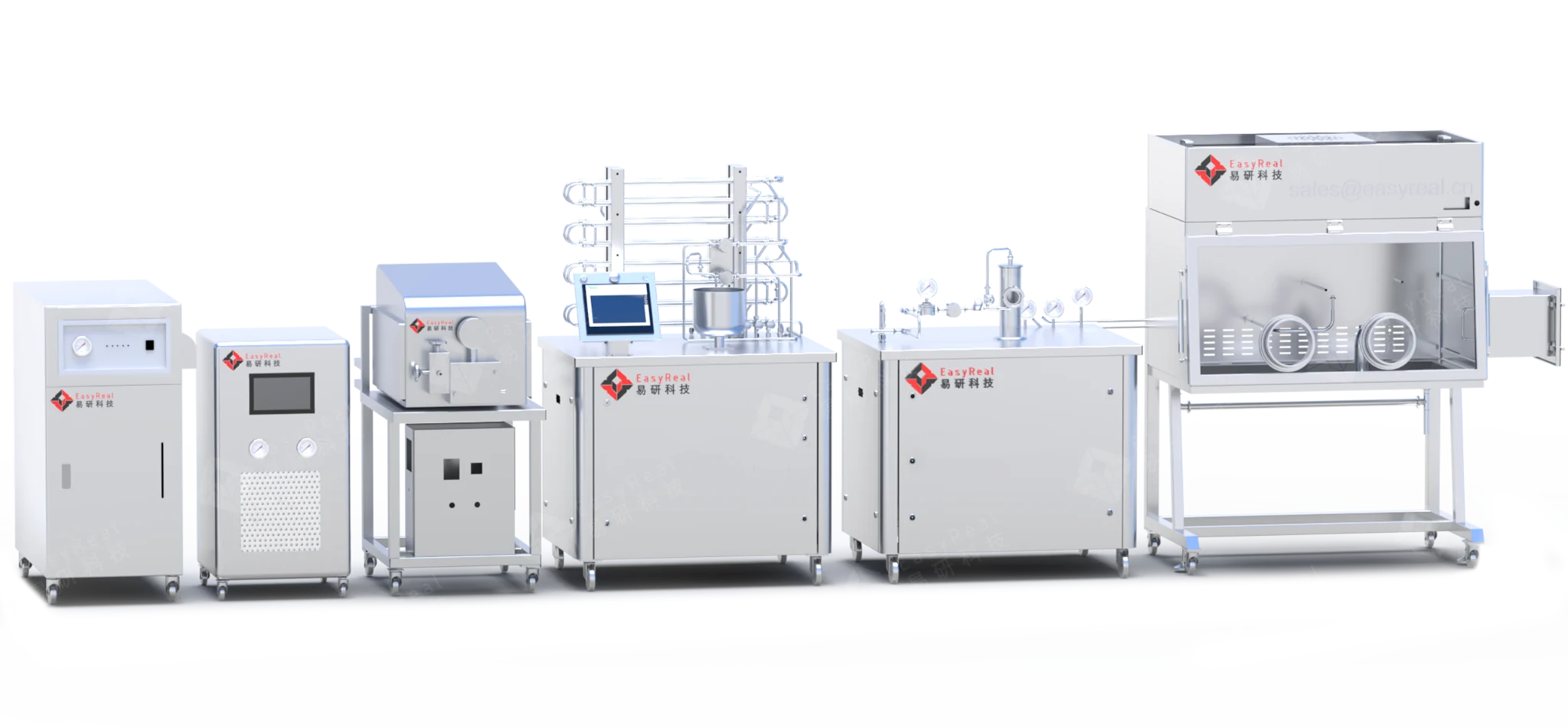 EasyReal laboratory UHT and pilot plant equipment line