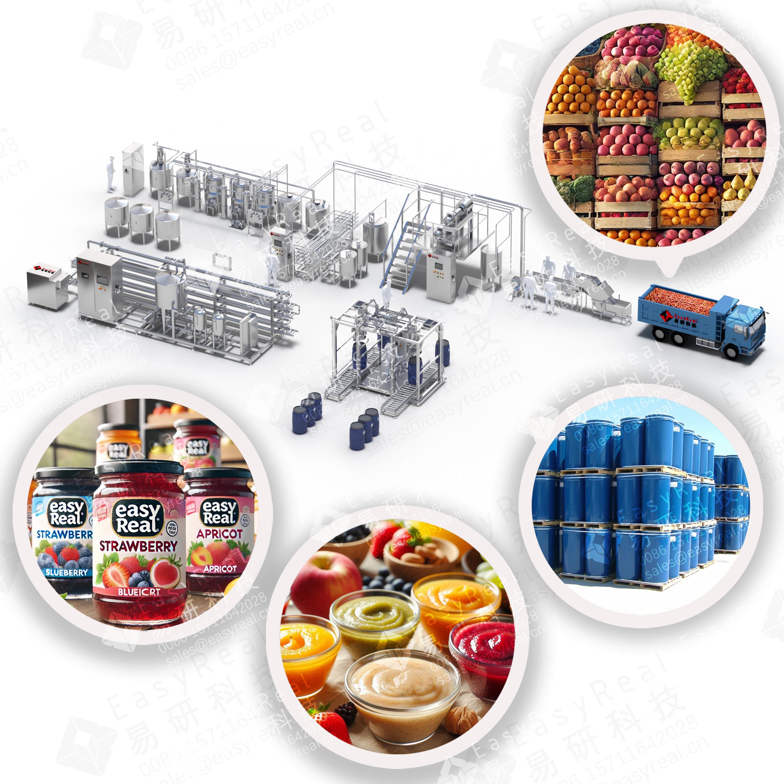 Best Hot Selling Industrial Jam Processing Line Manufacturer And Supplier EasyReal